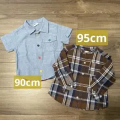 BREEZE 半袖シャツ グリーンレーベルリラクシング 長袖シャツ 2枚セット