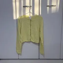 H&M エイチアンドエム リブカーディガン