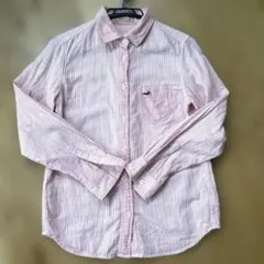 CROCODILE ピンク ストライプ 長袖シャツ M