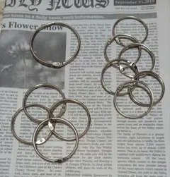 金属製カードリング11個セット 直径5、4、3.5cm