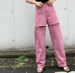 新品タグ付きSeaRoomlynn ウェストギャザーCanvasショートパンツ