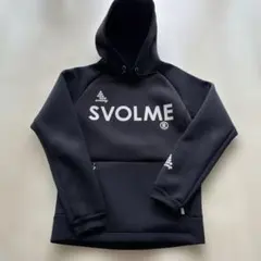 SVOLME ブラックパーカー フード付き
