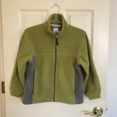Columbia コロンビア　オリーブ色フリースジャケット130抹茶色　グリーン