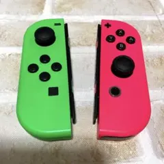 【ジャンク】Nintendo Switch ジョイコン ネオングリーン ピンク