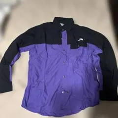 THE NORTH FACE ヌプシシャツ M 黒/パープル
