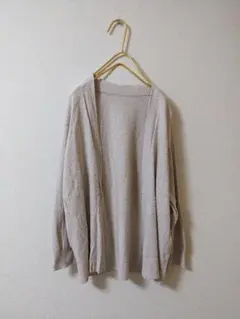 無印良品　UVカット　強撚　カーディガン　オーガニックコットン　Ｌ　七分袖