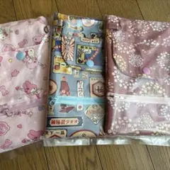 キャラクター柄ポーチ3点セット