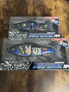 ガンクラフト　ラチェット　青ドン　閃光の青　花火柄　新品 GAN CRAFT×UNIVERSAL ENTERTAINMENT【RATCHET 184】青ドン-閃光