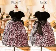 新品未開封♡半額以下✨✨キャサリンコテージキッズドレス レオパードピンク120