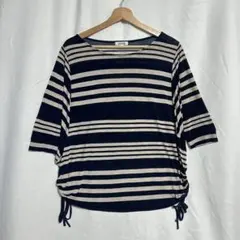 vintage アーカイブ カジュアル　ノームコア　y2kストライプ Tシャツのサムネイル