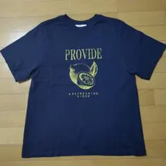 Mila Owen レモン柄 半袖Tシャツ ネイビーのサムネイル