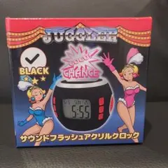 JUGGLER サウンドフラッシュアクリルクロック ブラックのサムネイル