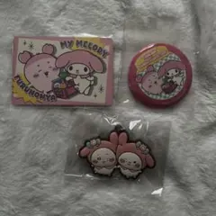 ちいかわ サンリオキャラクターズ 缶バッジ マイメロディ　古本屋　ポイントカード