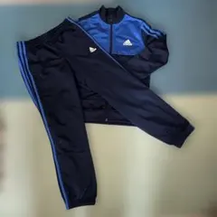 adidas ジャージセット ネイビー/青　140 キッズ