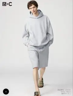 ユニクロC スウェットワイドショーツ M