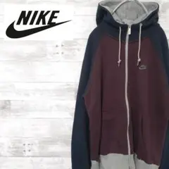 NIKE ナイキ スウォッシュ 刺繍ロゴ フルジップ パーカー