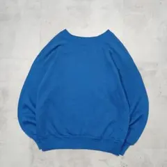 90s USA製　pannill　ブランク スウェット　無地　ラグラン　短丈