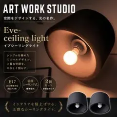 アートワークスタジオ イブシーリングライト 2個 ブラック AW-0635のサムネイル