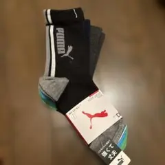 PUMA キッズスポーツソックス 3足セット 19-21cm