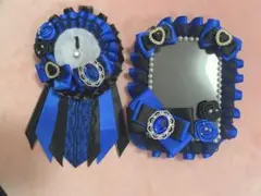 ロゼット ブラック×ブルー