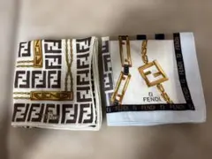 廃盤品‼️FENDI ハンカチ 2枚セット ズッカ柄 チェーン柄のサムネイル