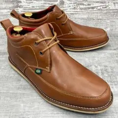 803 Hawkins レザースニーカー ハイカット 茶 25.0cmのサムネイル