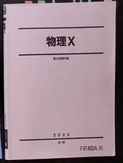 駿台 2025 後期 物理X(前期、後期)物理の総合研究 駿台 物理X 2025前期後期 - メルカリ