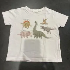 BEAMS mini 恐竜 キッズ Tシャツ ホワイトのサムネイル