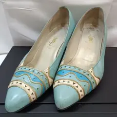 sh4211 Yves Saint Laurent パンプス ライトブルーのサムネイル
