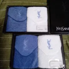 Yves Saint Laurent ハンカチタオル２枚組 ✕ ２箱（合計４枚）