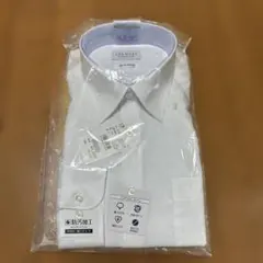 LES MUES ノンアイロン コットンシャツ LLサイズ ホワイト　防汚加工