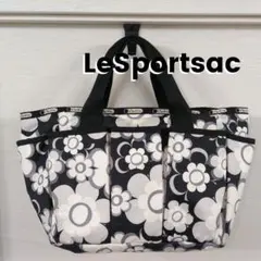LeSportsac フラワーパターン トートバッグ 収納豊富 レスポートサック