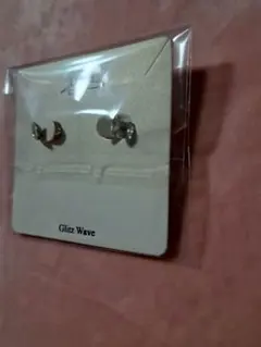 Glitz Wave 猫ちびちび ピアス クリア