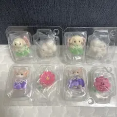 シルバニア　赤ちゃんお花畑のおともだちシリーズ　2種4個セット