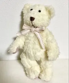 テディベア ぬいぐるみ ホワイト 作家さん　ハンドメイド