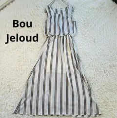 38/M シフォン ストライプマキシワンピース Bou Jeloud