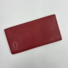 ロンシャン 長財布 レッド レザー ロゴ入りのサムネイル