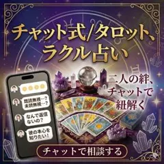 今すぐ！【時間内占い放題60分コース】チャット式タロット占い