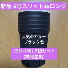 8号スリット鉢ロングタイプ CSM-240L 5個セット（兼弥産業）☆オマケ