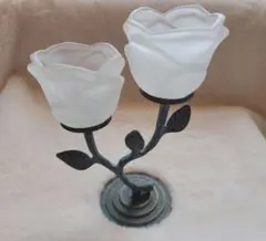 キャンドルホルダー キャンドルスタンド ヴィンテージ 昭和レトロ 花