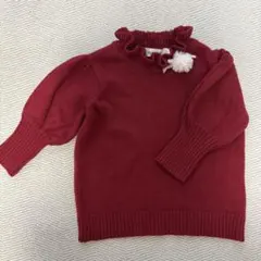 SLAP SLIP べべ　ニットセーター　赤　80㎝