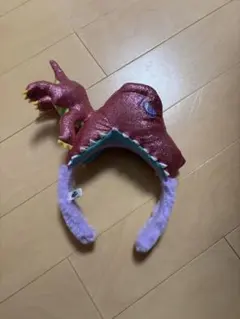 恐竜デザイン カチューシャ ピンク