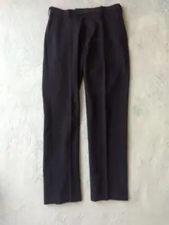 感動パンツ ユニクロ ネイビー W73L76 スラックス