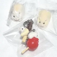 ハムスター　ガチャガチャ　カプセルトイ　キーホルダー　ケーブルマスコット