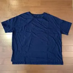 ロサンゼルスアパレル　コットン 半袖Tシャツ ネイビー OSのサムネイル