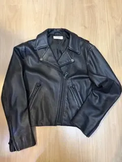 定価18万 MASU チェーン付き ブラック レザージャケット 24aw 46