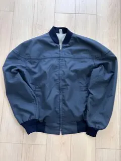 ネイビー カップショルダージャケットXL