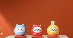 台湾限定ちいかわ　セブンイレブン　祈願だるま　3点セット