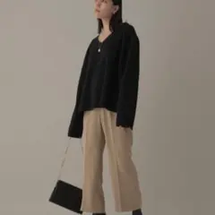 【Chaos】定価2,8万 Ｖネックニット ブラック