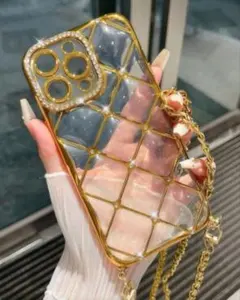 iPhone16 iPhoneケース クリアケース ストラップ付き 即購入OK!